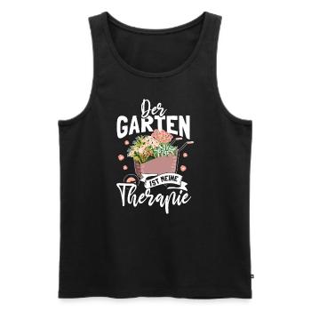 Garten Hobbygärtner Gärtner Gärtnerin Gartenarbeit - Männer Premium Bio Tank Top - Schwarz - Vorne - Michal (187cm)