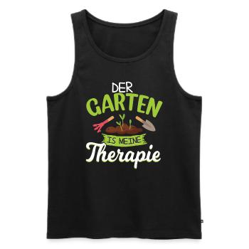 Garten Hobbygärtner Gärtner Gärtnerin Gartenarbeit - Männer Premium Bio Tank Top - Schwarz - Vorne - Michal (187cm)