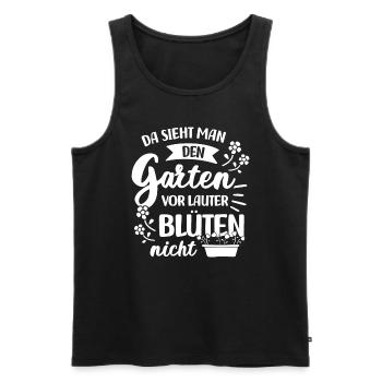 Retro Gärtner Garten Gärtner Hobbygärtner - Männer Premium Bio Tank Top - Schwarz - Vorne - Michal (187cm)