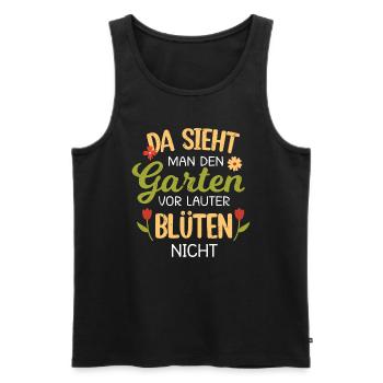 Retro Gärtner Garten Gärtner Hobbygärtner - Männer Premium Bio Tank Top - Schwarz - Vorne - Michal (187cm)