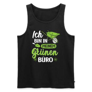 Retro Gärtner Garten Gärtner Hobbygärtner - Männer Premium Bio Tank Top - Schwarz - Vorne - Michal (187cm)