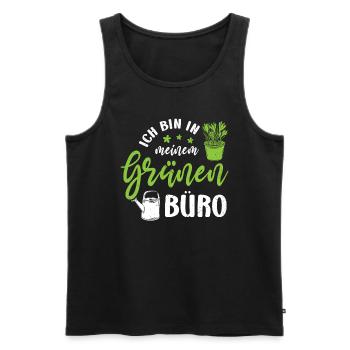 Retro Gärtner Garten Gärtner Hobbygärtner - Männer Premium Bio Tank Top - Schwarz - Vorne - Michal (187cm)