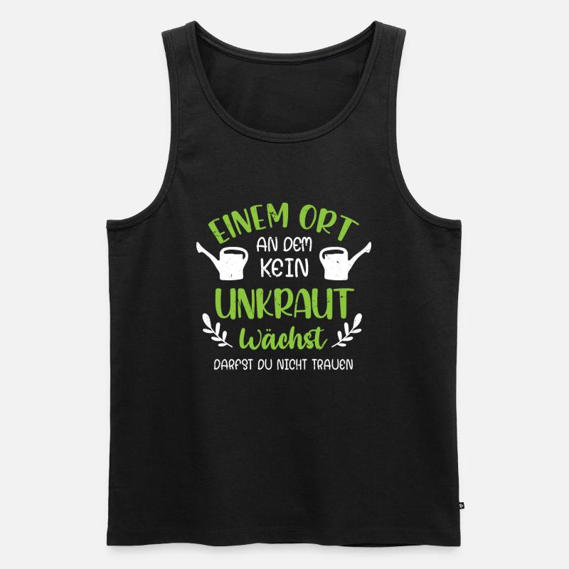 Retro Gärtner Garten Gärtner Hobbygärtner - Männer Premium Bio Tank Top - Schwarz