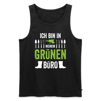 Retro Gärtner Garten Gärtner Hobbygärtner - Männer Premium Bio Tank Top - Schwarz - Vorne - Michal (187cm)
