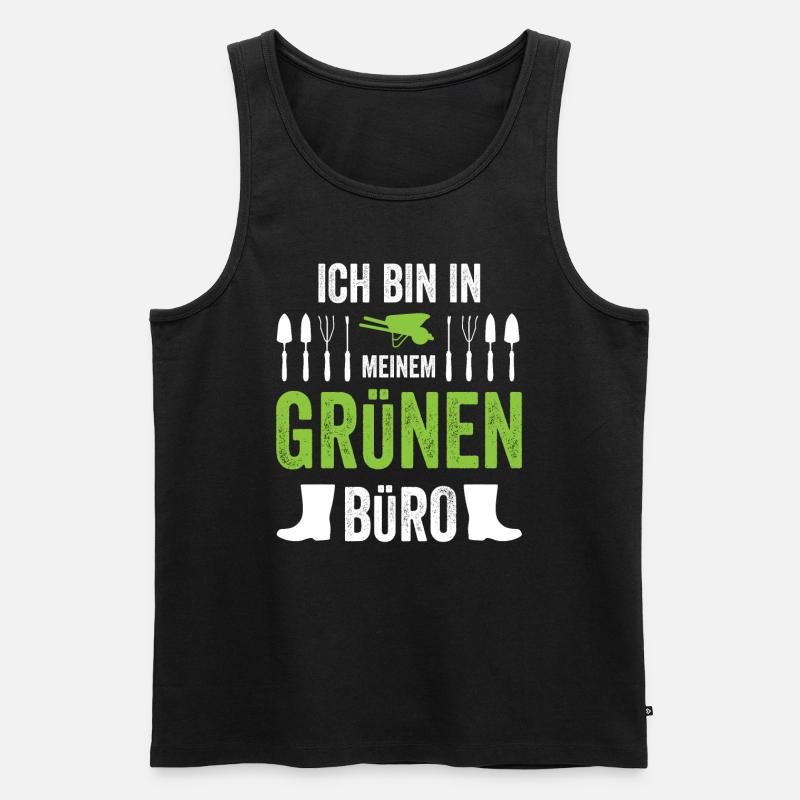 Retro Gärtner Garten Gärtner Hobbygärtner - Männer Premium Bio Tank Top - Schwarz