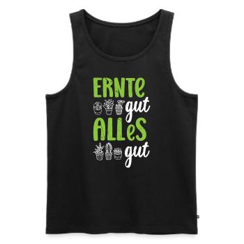 Garten Hobbygärtner Gärtner Gärtnerin Gartenarbeit - Männer Premium Bio Tank Top - Schwarz - Vorne - Michal (187cm)
