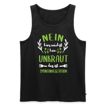 Garten Hobbygärtner Gärtner Gärtnerin Gartenarbeit - Männer Premium Bio Tank Top - Schwarz - Vorne - Michal (187cm)