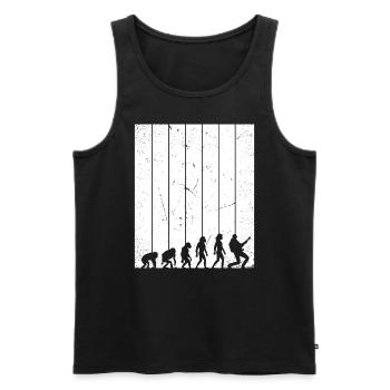 Drôles de guitaristes Guitariste Guitare Design - Débardeur bio Premium Homme - noir - Devant - Michal (187cm)