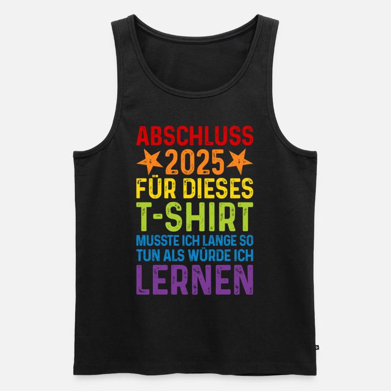 Abschluss 2025 - Männer Premium Bio Tank Top - Schwarz