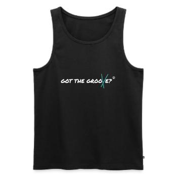 Got The Groove? - Men's Premium Organic Tank Top - black - Front - AI Model Male 178 light (178cm)