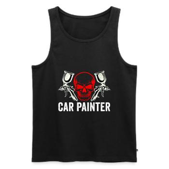 Auto Body Painter Automotive Car Painter - Men's Premium Organic Tank Top - black - Front - AI Model Male 178 light (178cm)