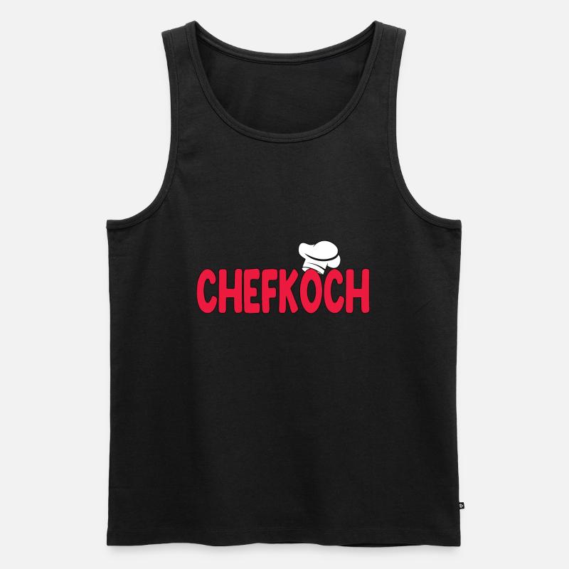 Chefkoch - Männer Premium Bio Tank Top - Schwarz