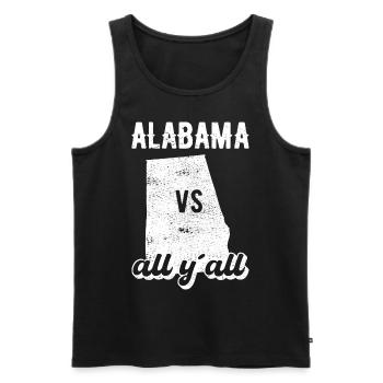 Alabama all y all Geschenk - Männer Premium Bio Tank Top - Schwarz - Vorne - Michal (187cm)