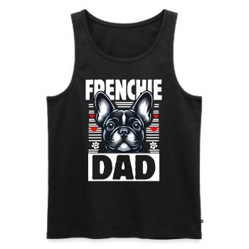 Papa Frenchie - Débardeur bio Premium Homme - noir - Devant - Michal (187cm)
