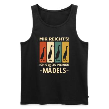 J’en ai assez, je vais voir mes filles - Débardeur bio Premium Homme - noir - Devant - Michal (187cm)