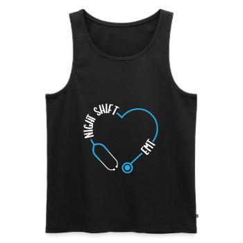 Professional AMbulance Night Shift EMT Paramedic - Men's Premium Organic Tank Top - black - Front - Michal (187cm)