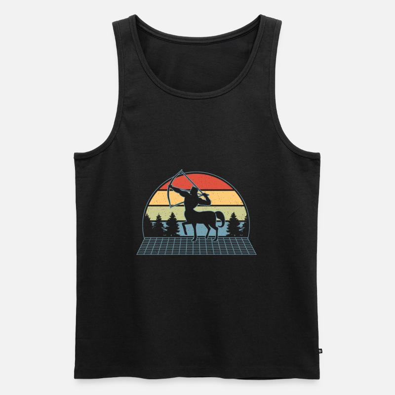 Phönix Zentaur Geschenk - Männer Premium Bio Tank Top - Schwarz