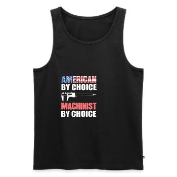 Maschinist nach Wahl Mechaniker Geschenk - Männer Premium Bio Tank Top - Schwarz - Vorne - Michal (187cm)