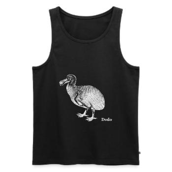 Dodo - white - Männer Premium Bio Tank Top - Schwarz - Vorne - Michal (187cm)