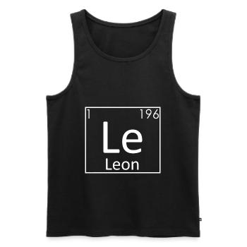 Leon Name Chemie Elemente Männer Namen - Männer Premium Bio Tank Top - Schwarz - Vorne - AI Model Male 178 light (178cm)