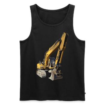 Bagger - Männer Premium Bio Tank Top - Schwarz - Vorne - AI Model Male 178 light (178cm)