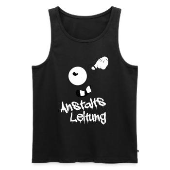 Anstaltsleitung - Männer Premium Bio Tank Top - Schwarz - Vorne - AI Model Male 178 light (178cm)