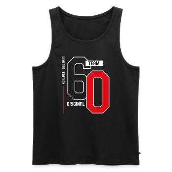 60 Year Old - 60th Birthday Funny Gift - Männer Premium Bio Tank Top - Schwarz - Vorne - Michal (187cm)