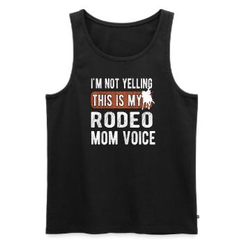 Best Rodeo Mama Rodeo Rider Mother Gift - Men's Premium Organic Tank Top - black - Front - AI Model Male 178 light (178cm)