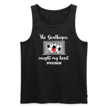 Fußballtorhüter-Mutter Fußballtorwart Mama Goalie - Männer Premium Bio Tank Top - Schwarz - Vorne - Michal (187cm)