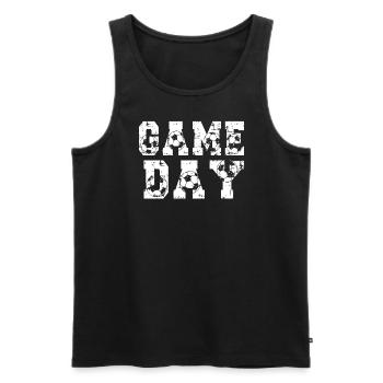 Football Game Day Football Fan Football Match Day - Men's Premium Organic Tank Top - black - Front - AI Model Male 178 light (178cm)