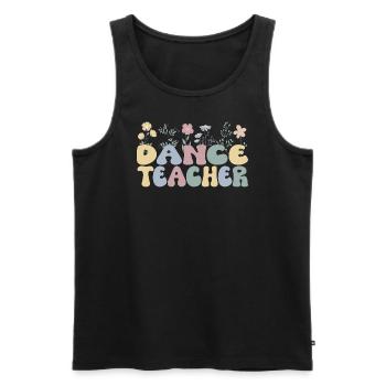 Dance Teacher Recognition Dance Teacher Dance Lessons - Men's Premium Organic Tank Top - black - Front - AI Model Male 178 light (178cm)