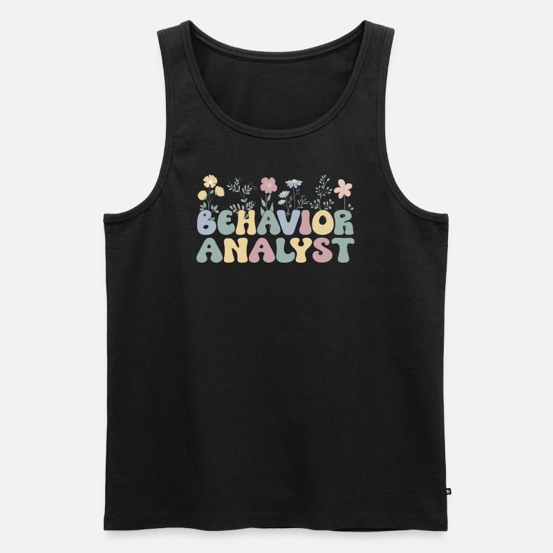 Verhaltensanalytiker Geschenk Behavior Analyst - Männer Premium Bio Tank Top - Schwarz