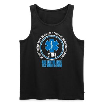Medical Technical Assistant Emergency Room - Men's Premium Organic Tank Top - black - Front - Michal (187cm)