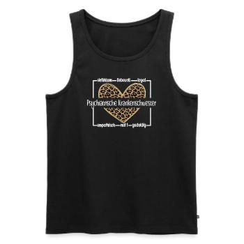 Beste Psychiatrische Krankenschwester Psychiatrie - Männer Premium Bio Tank Top - Schwarz - Vorne - Michal (187cm)