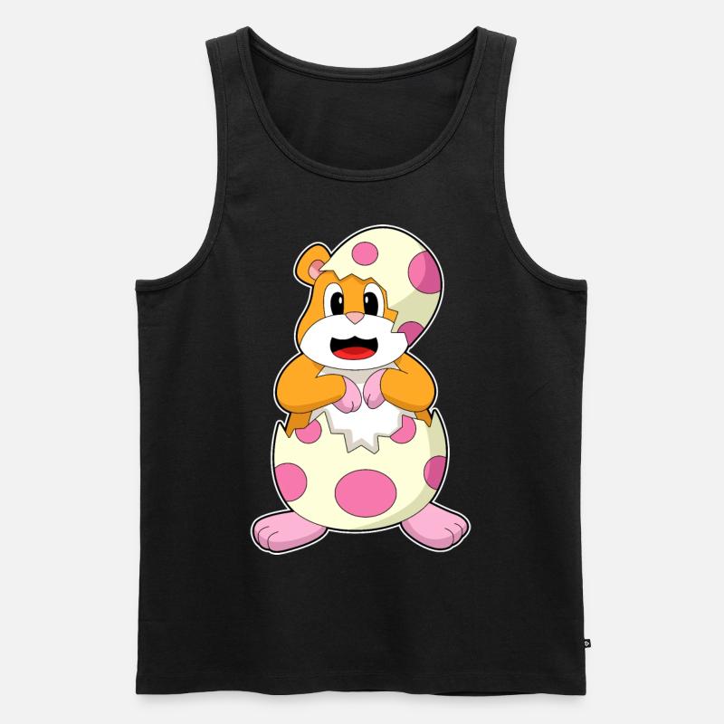 Hamster eggshell egg - Men's Premium Organic Tank Top - black
