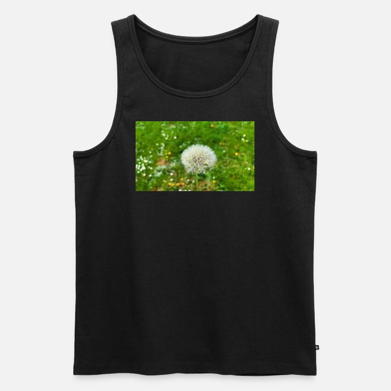 Pusteblume - Männer Premium Bio Tank Top - Schwarz