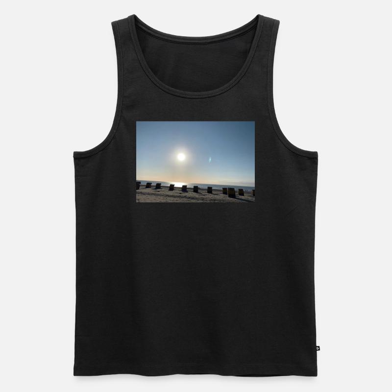 sehnsucht ostsee - Männer Premium Bio Tank Top - Schwarz