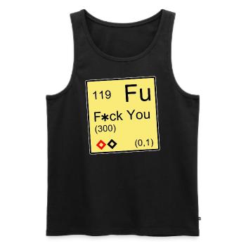 F*ck you Element - Männer Premium Bio Tank Top - Schwarz - Vorne - Michal (187cm)
