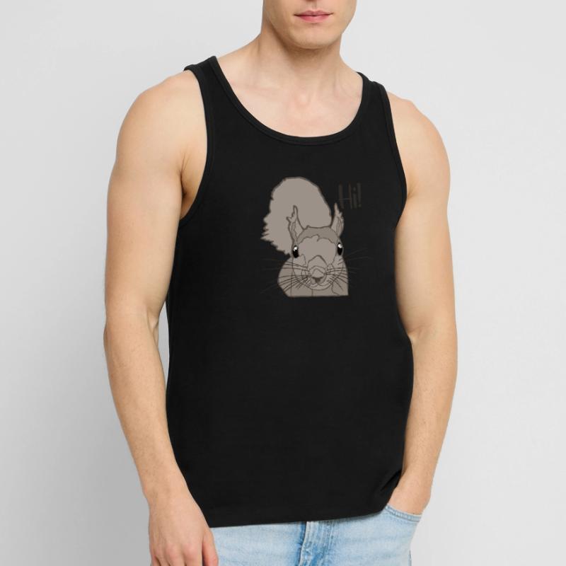 Grey squirrel Squirrel Fox squirrel Men's Premium Organic Tank Top