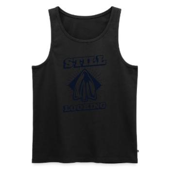 Still Looking Arrowhead Collecting Hunting Tips - Men's Premium Organic Tank Top - black - Front - Michal (187cm)
