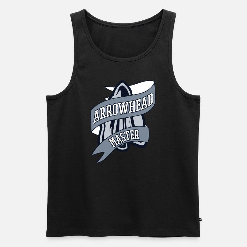 Arrowhead Master Jagdspitzen Arrowhead Hunter - Männer Premium Bio Tank Top - Schwarz