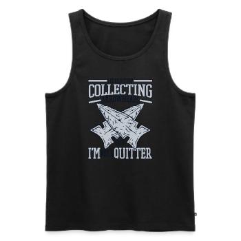 I'm Not A Quitter Jagdspitzen Arrowhead Hunter - Männer Premium Bio Tank Top - Schwarz - Vorne - AI Model Male 178 light (178cm)