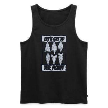 Let's Go To The Point Arrowhead Hunter - Men's Premium Organic Tank Top - black - Front - Michal (187cm)