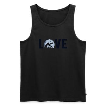 Love Astronomiefotograf Sternenhimmel Kosmologe - Männer Premium Bio Tank Top - Schwarz - Vorne - Michal (187cm)