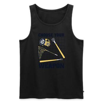 Choose Your Weapon Kaulquappe Laubfrosch Kröte - Männer Premium Bio Tank Top - Schwarz - Vorne - Michal (187cm)