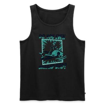 Do You Even Braaap Bro Motorschlitten Snowmobile - Männer Premium Bio Tank Top - Schwarz - Vorne - AI Model Male 178 light (178cm)