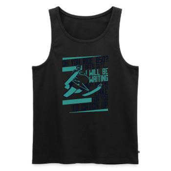 Oh Your Ride 850 Snow Motorcycle Snowmobile - Men's Premium Organic Tank Top - black - Front - Michal (187cm)