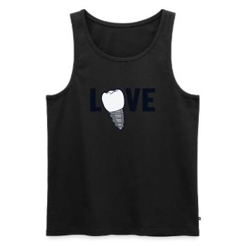 Love Dental Laboratory Dental Laboratory Dental Technician - Men's Premium Organic Tank Top - black - Front - Michal (187cm)