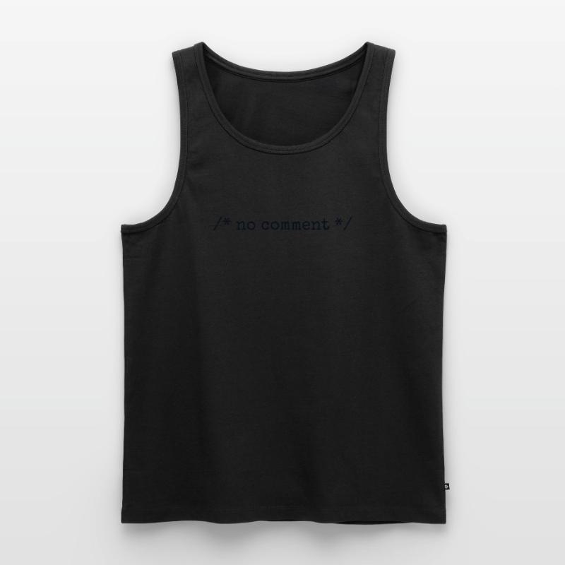 No Comment Developer Softwareentwickler Coder Männer Premium Bio Tank Top