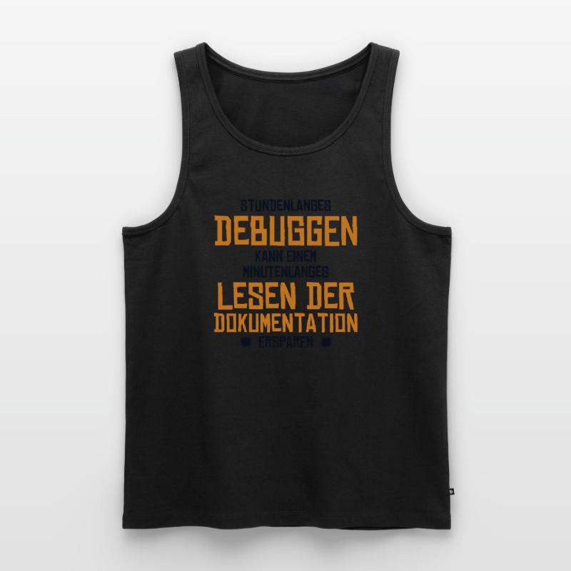 Stundenlanges Debuggen Softwareingenieur Coder Männer Premium Bio Tank Top
